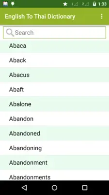 English To Thai Dictionary android App screenshot 2